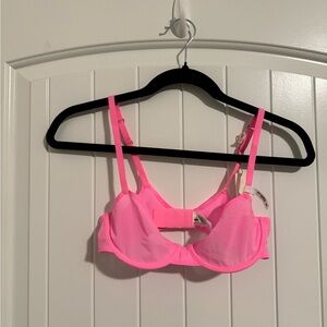 Aerie smoothez pink mesh bra size 34 B NWT